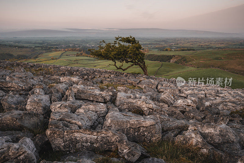 英国，英格兰，约克郡山谷，Twistleton Scars